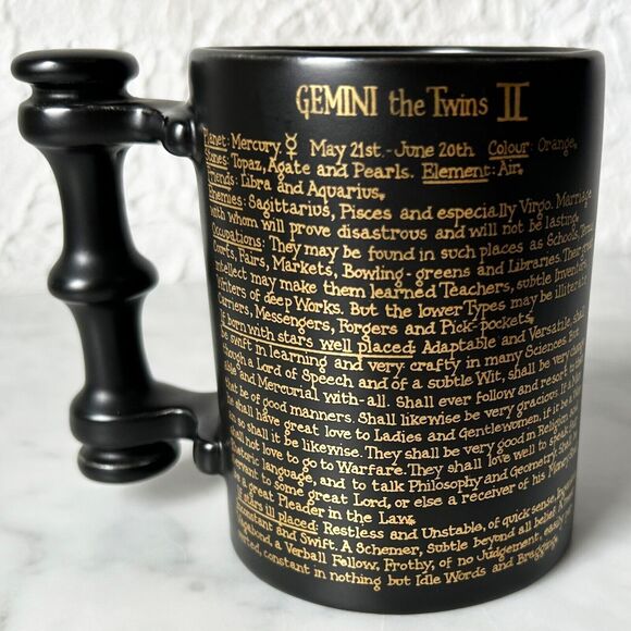 Vintage Portmeirion Gemini Zodiac Mug-Twins Horoscope Birthday Cup John Cuffley - Picture 5 of 7